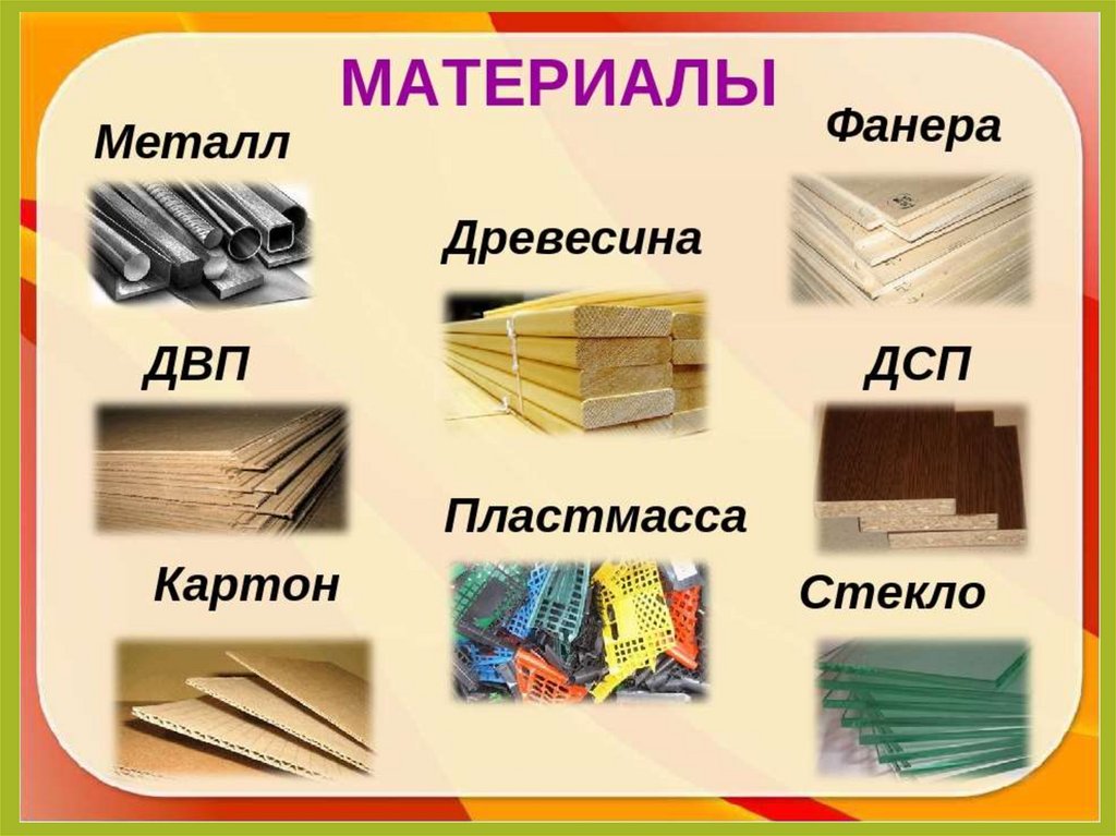 Из чего сделаны предметы картинки