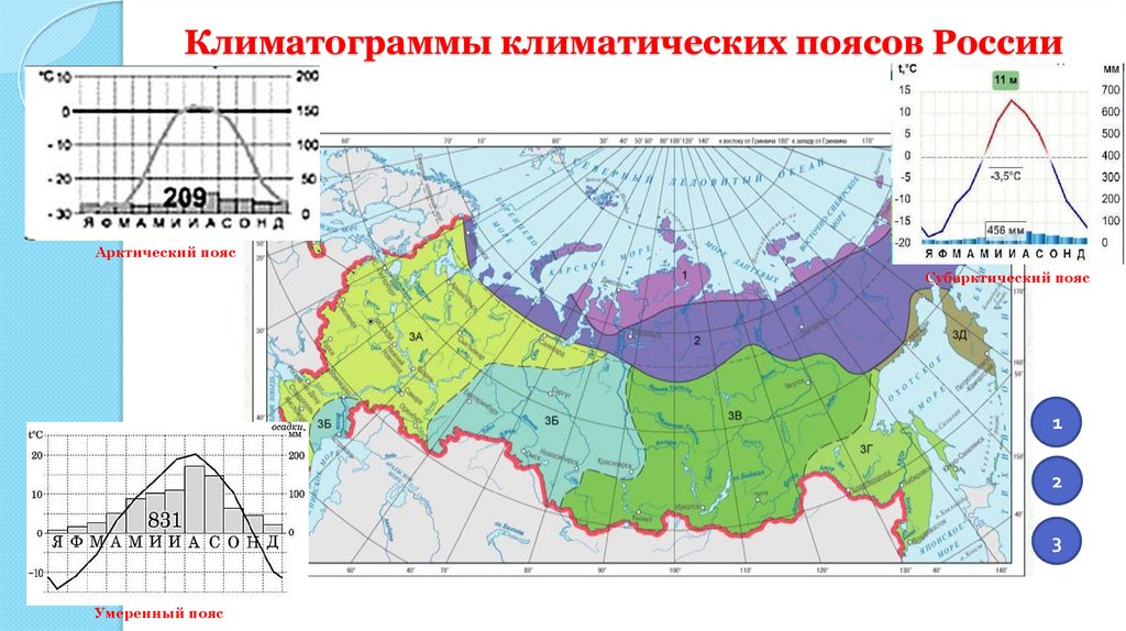 Арктического континентального типа климата климатическая диаграмма