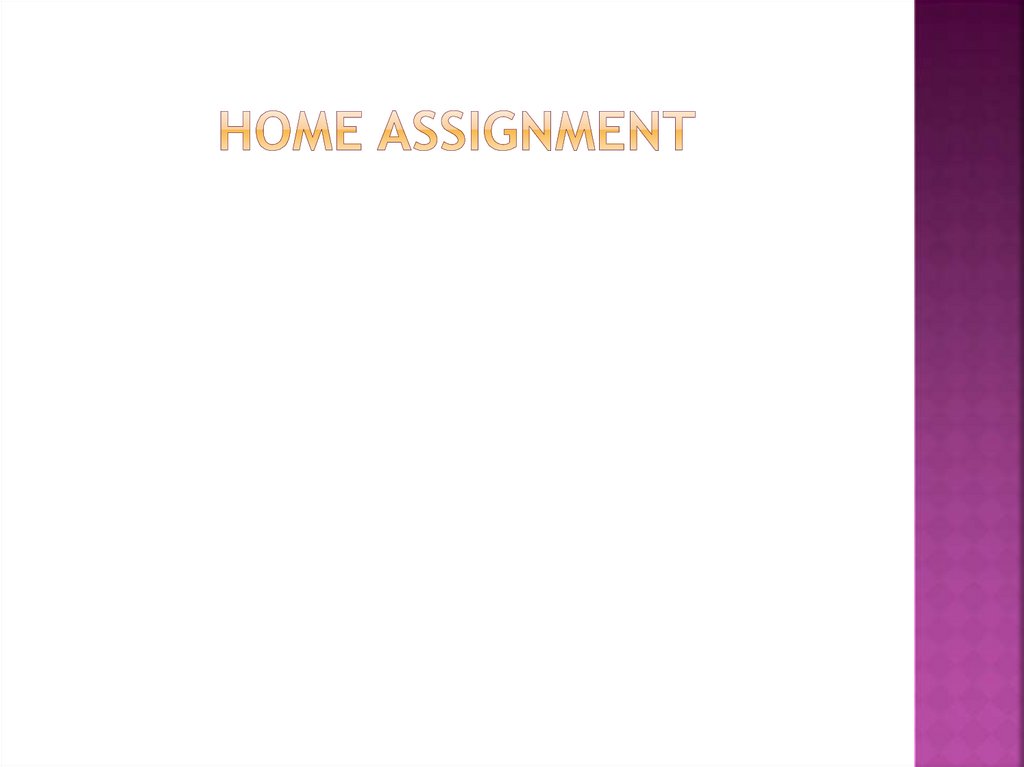 Home Assignment