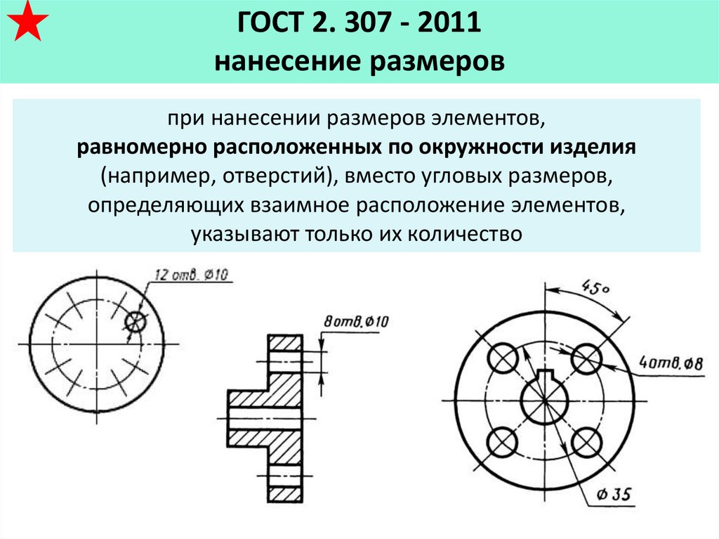 Изображение выполненное от руки с нанесением размеров это