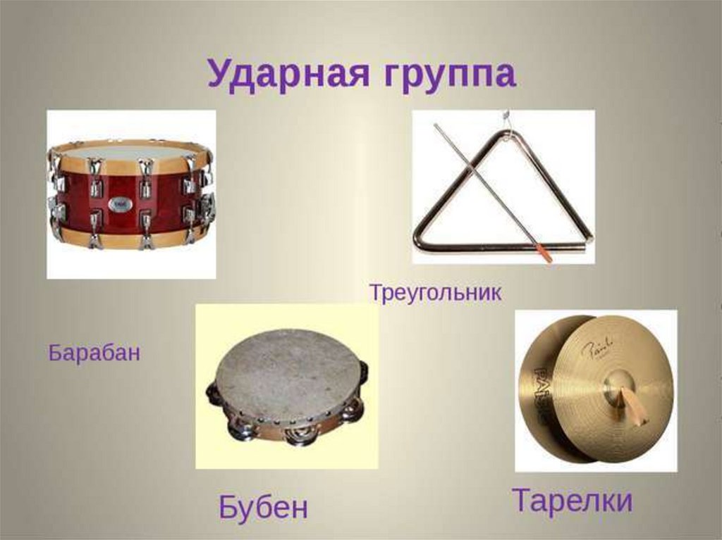 Музыкальные инструменты с названиями и картинками ударные