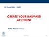 Creation of Harvard account