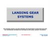 Landing gear systems