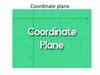 Coordinate plane