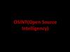 OSINT(Open Source Intelligency)