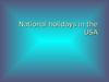 National holidays in the USA