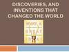 Discoveries, and inventions that changed the world