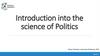 Introduction into the science of Politics