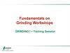 Fundamentals on grinding workshops