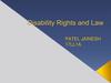Disability Rights and Law