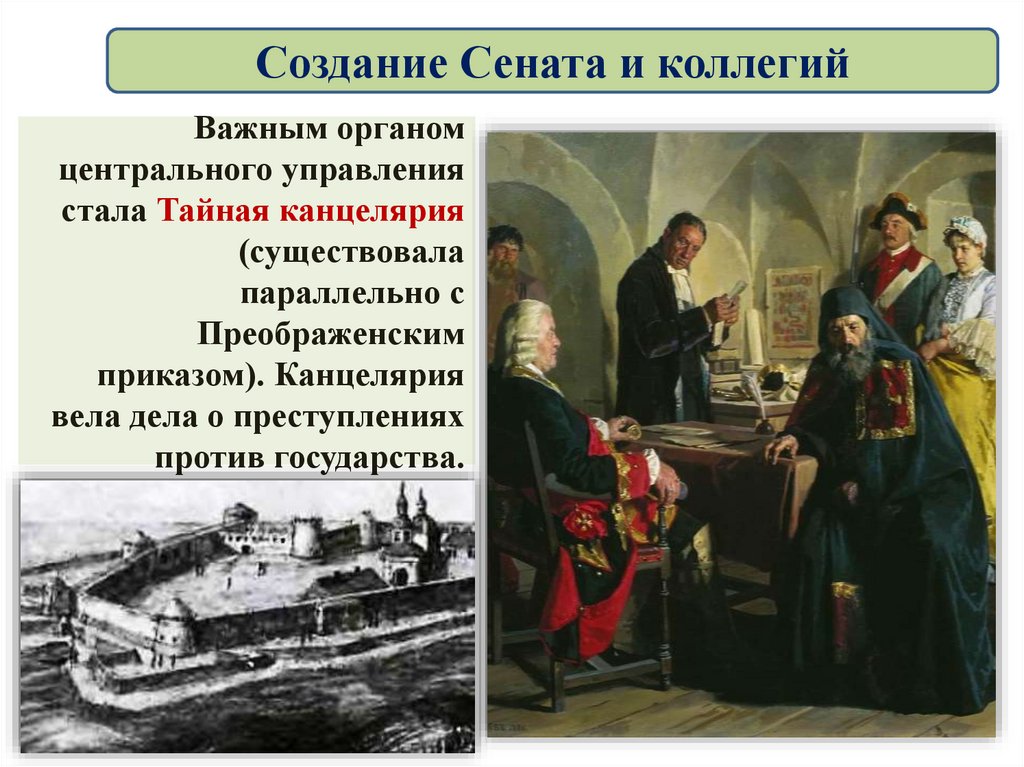 Создание Сената и коллегий