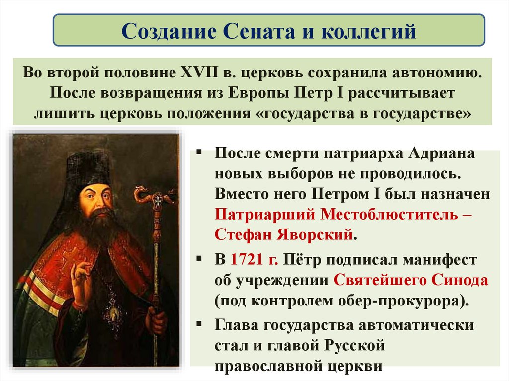 Реформы управления российским государством при петре 1 презентация 8 класс