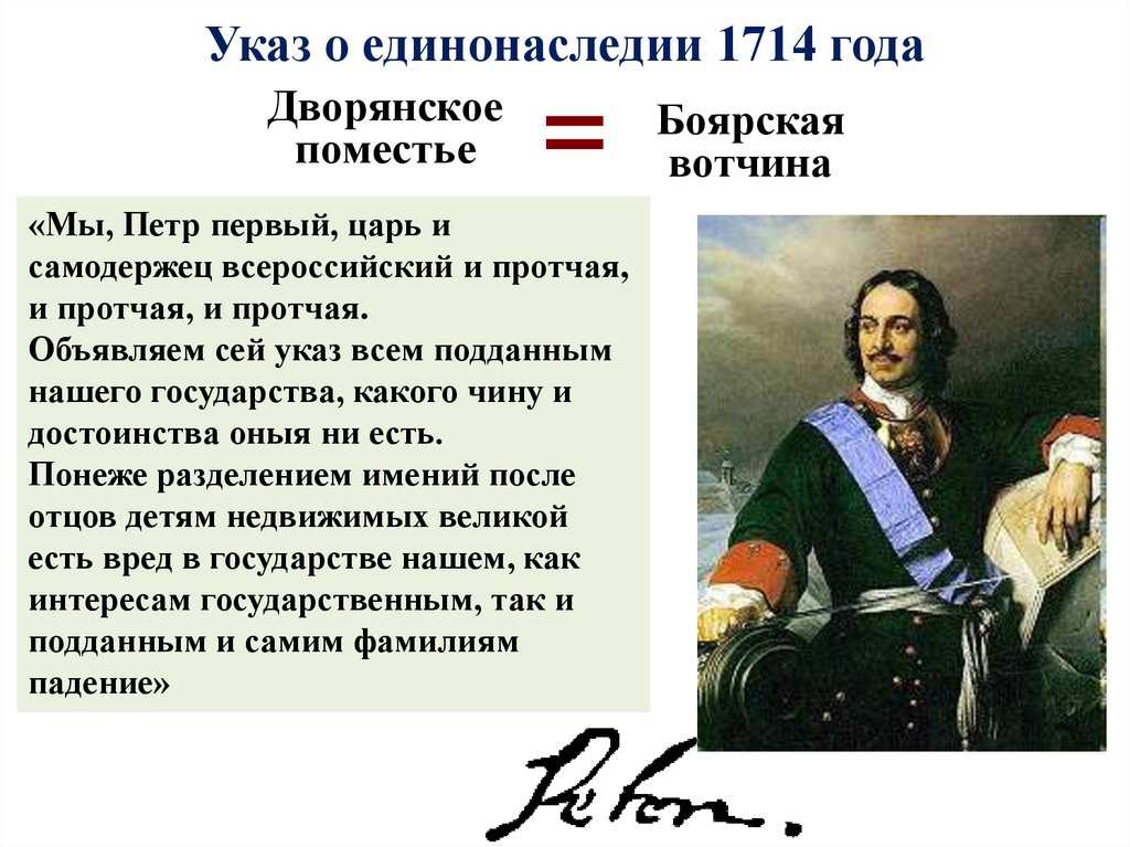 1714 год какой указ