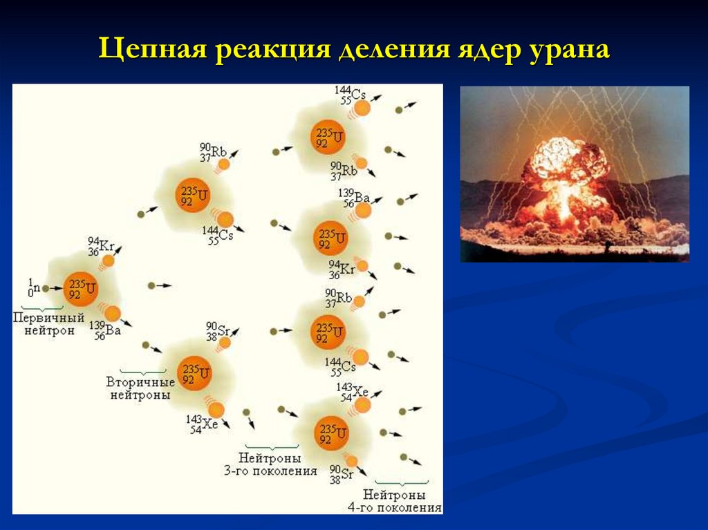 Цепные ядерные реакции деление урана