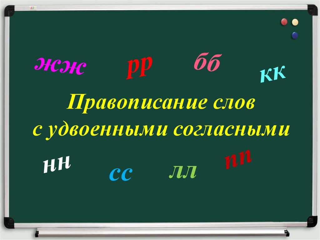 Презентация удвоенные согласные