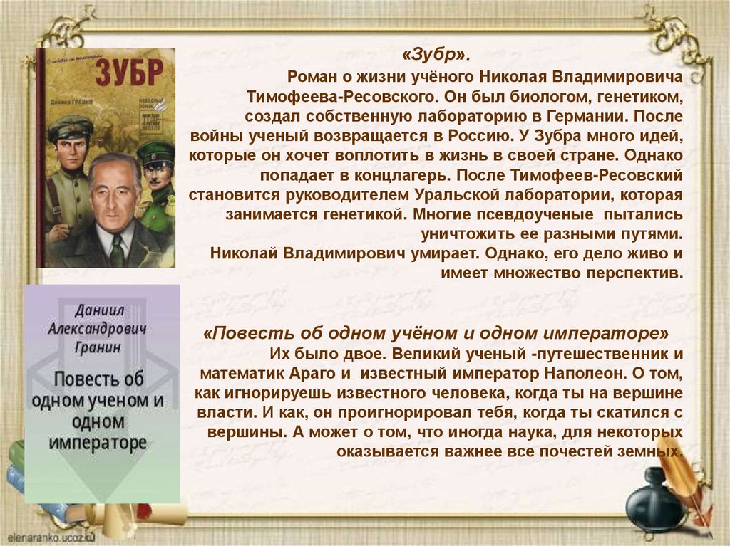 Н н главный герой повести. ЗУБР книга о Тимофееве-Ресовском. Кто герои в повести об отцах.