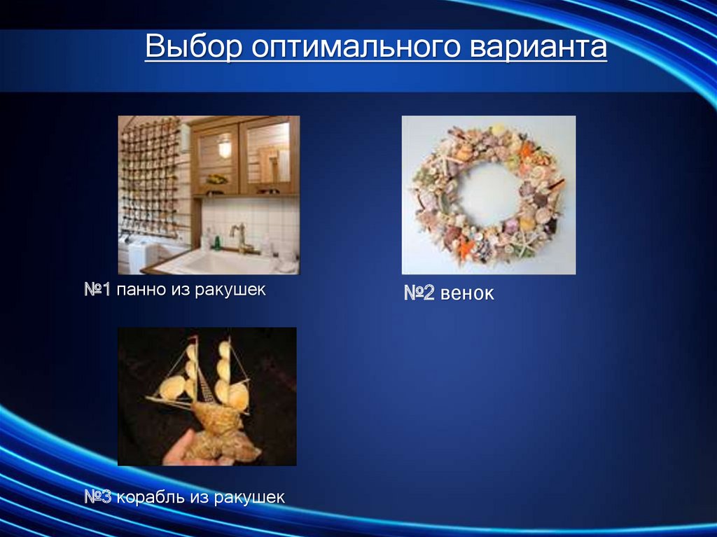 Выбор оптимального варианта