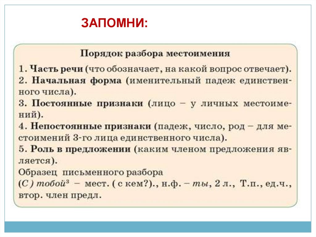 Составление словосочетаний, предложений с местоимениями ...