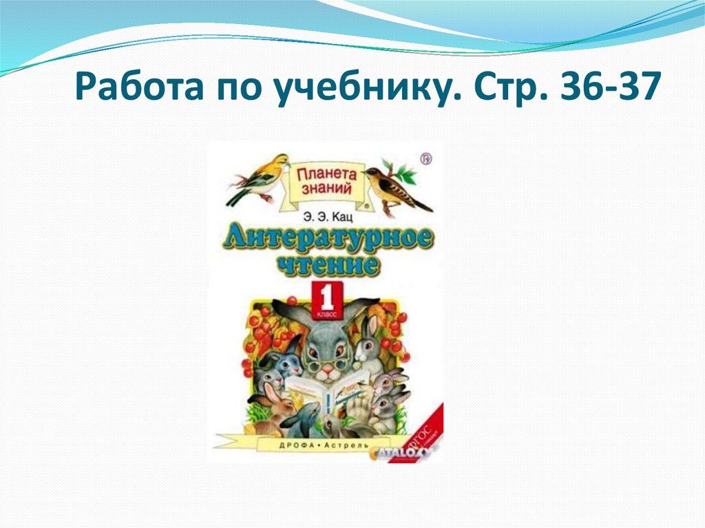 Работа по учебнику. Стр. 36-37