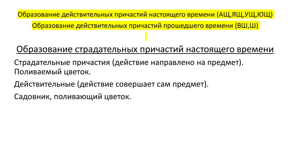 Везти образовать действительное причастие прошедшего времени. Везти образовать действительное причастие прошедшего времени