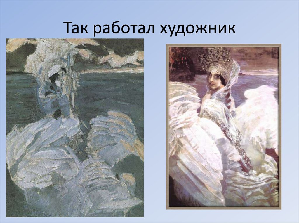 Царевна лебедь история картины