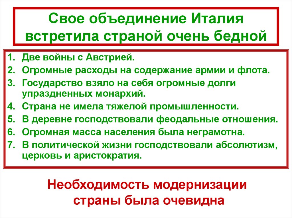 Италия время реформ и колониальных захватов картинки