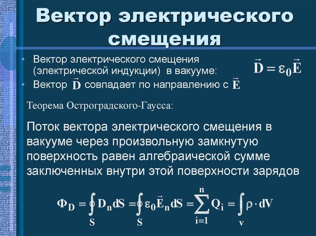 Электрическое смещение