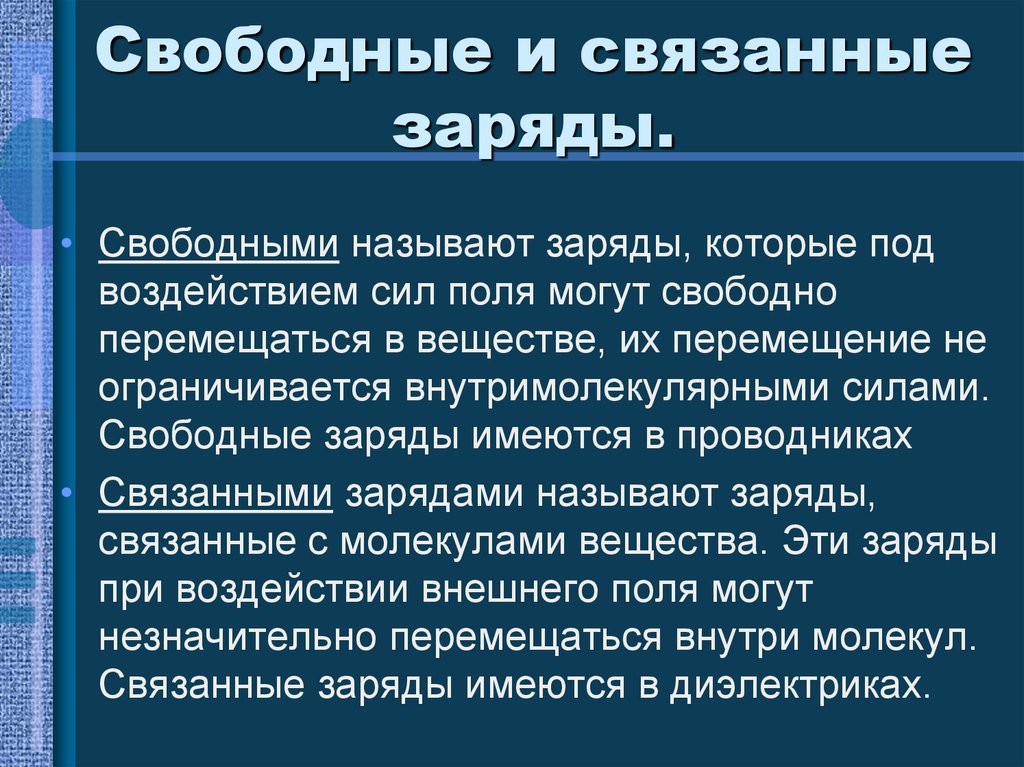 Связанные заряды