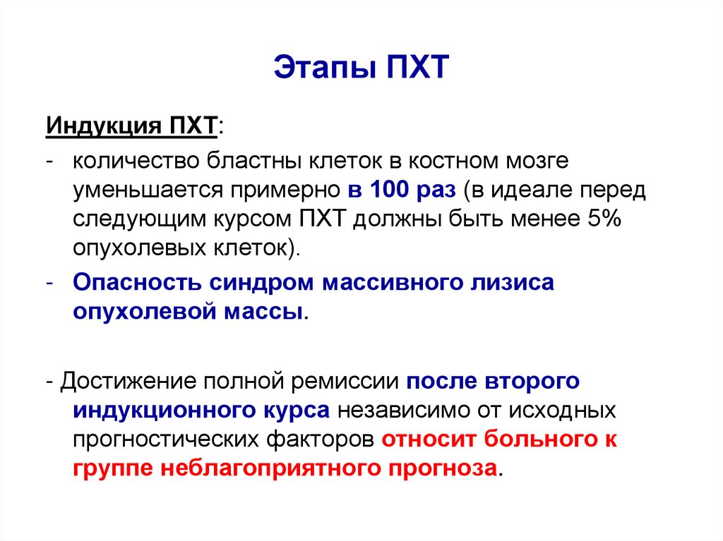 Пхт в онкологии. ПХТ. Этапы ПХТ. Протокол химиотерапии.