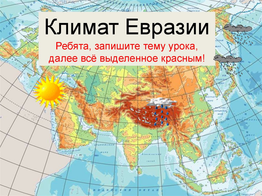 План климата евразии