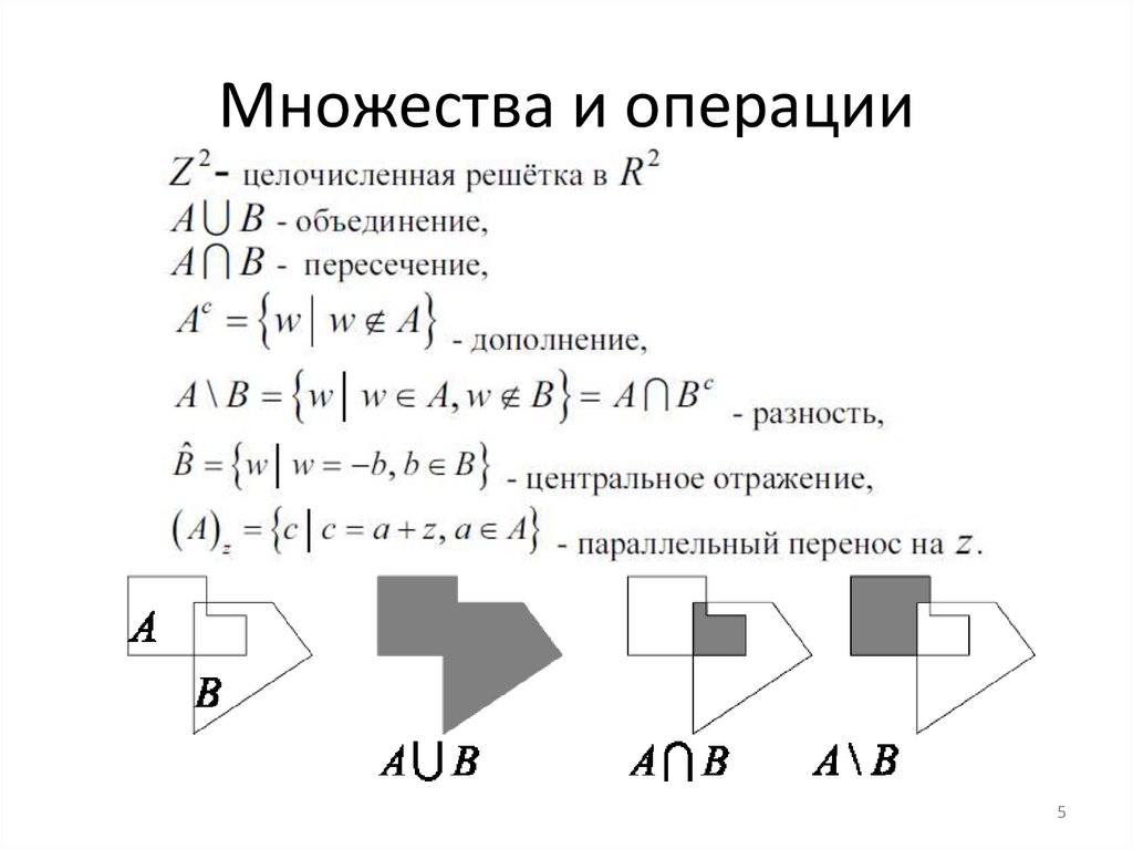 Морфологические операции над изображениями