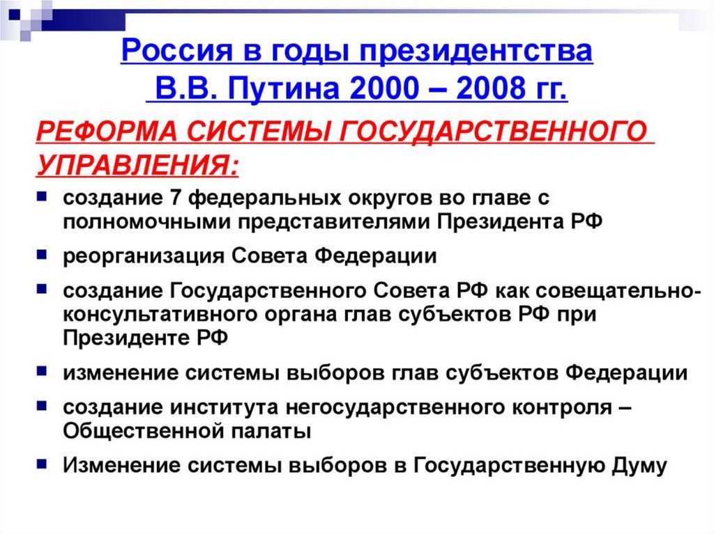 Рф в 2000 годы презентация