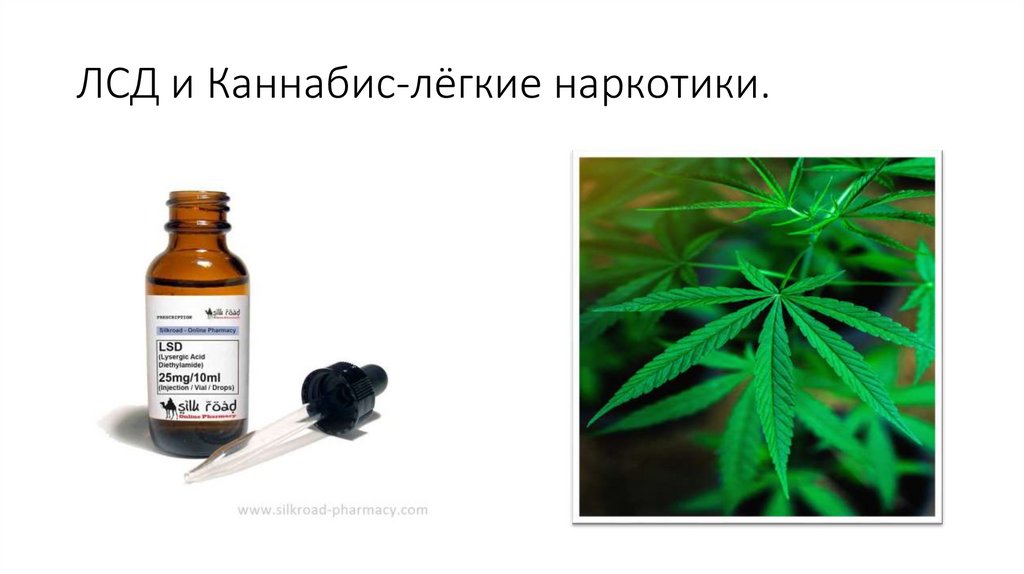 ЛСД и Каннабис-лёгкие наркотики.