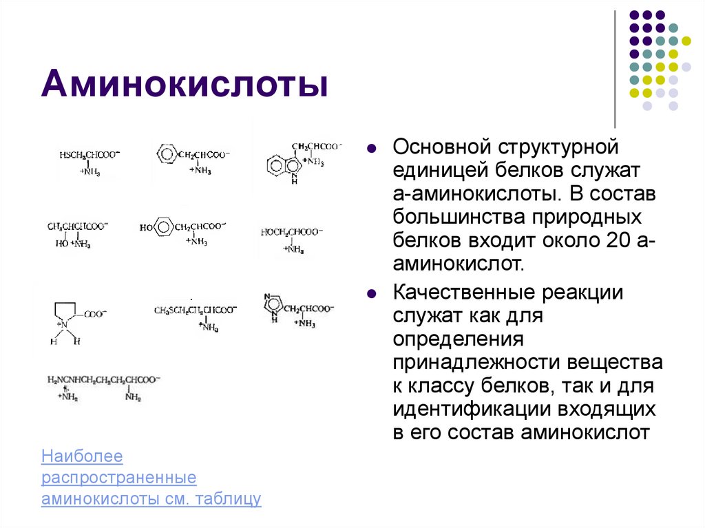 Аминокислоты