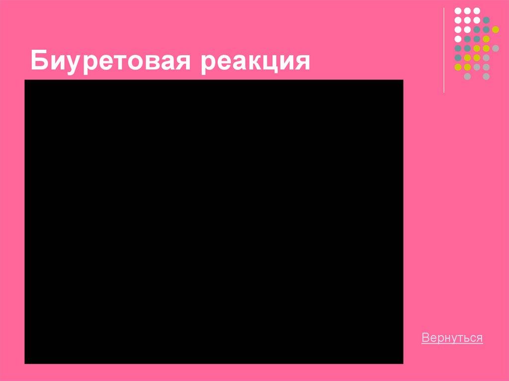 Цветные реакции белков - online presentation