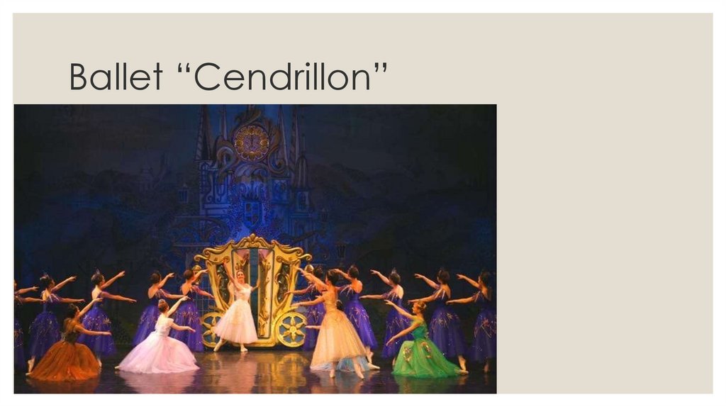 Ballet “Cendrillon”