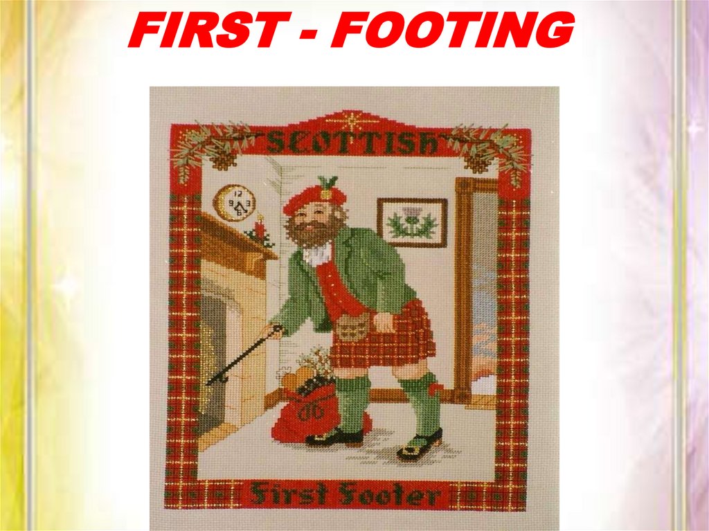 01 first. Ферст футинг в Шотландии. First footing. First footing традиция. First foot традиция в Шотландии.