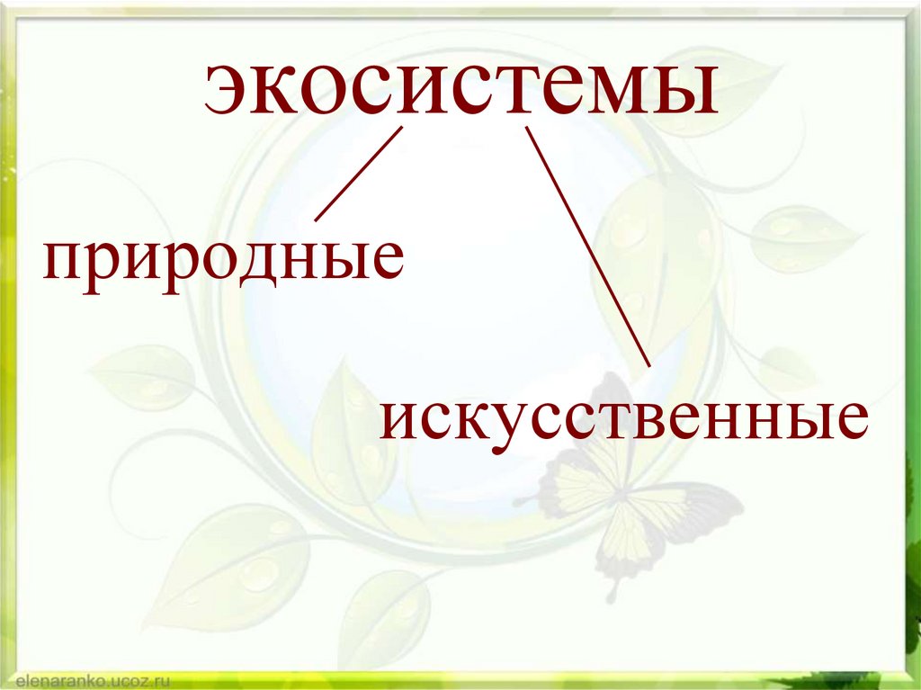 Искусственная экосистема рисунок