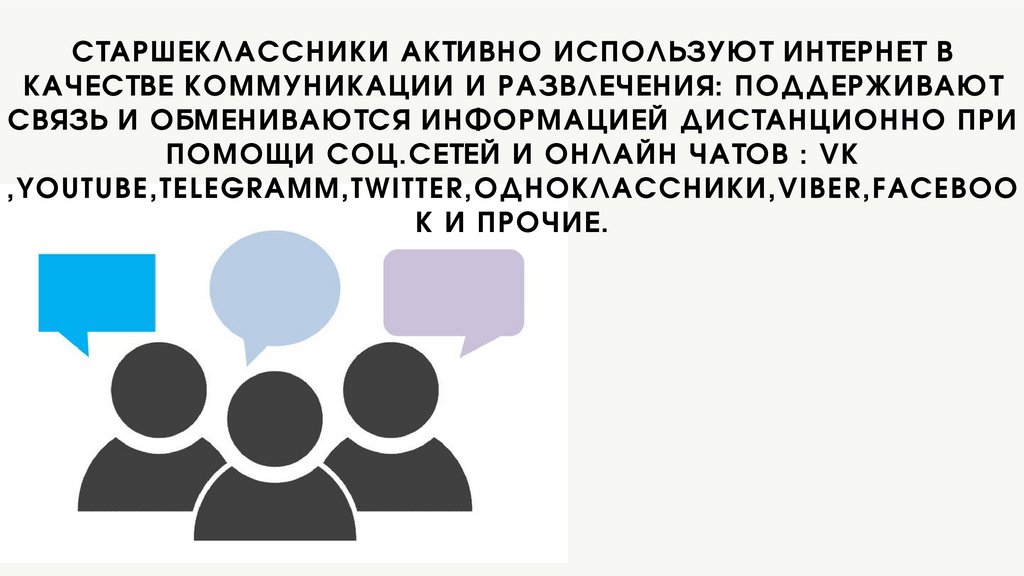 Индивидуальный проект интернет в жизни старшеклассника за и против