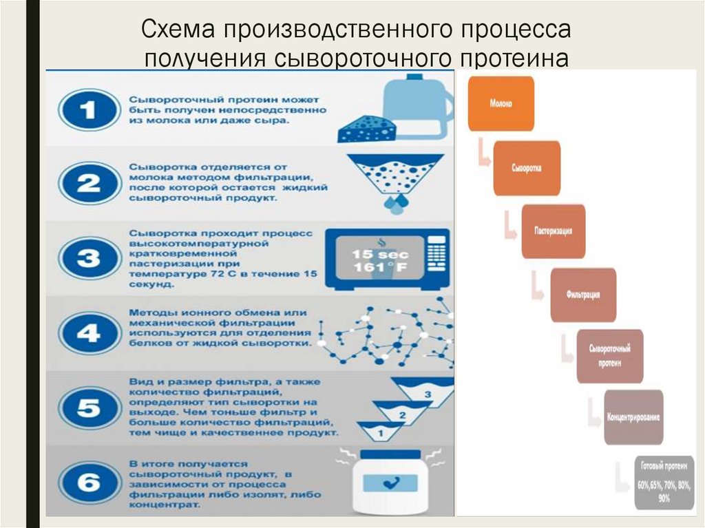 Прием протеина схема. Процесс производства протеина. Технологическая схема производства протеина. Производство сывороточного протеина. Приём протеина схема.