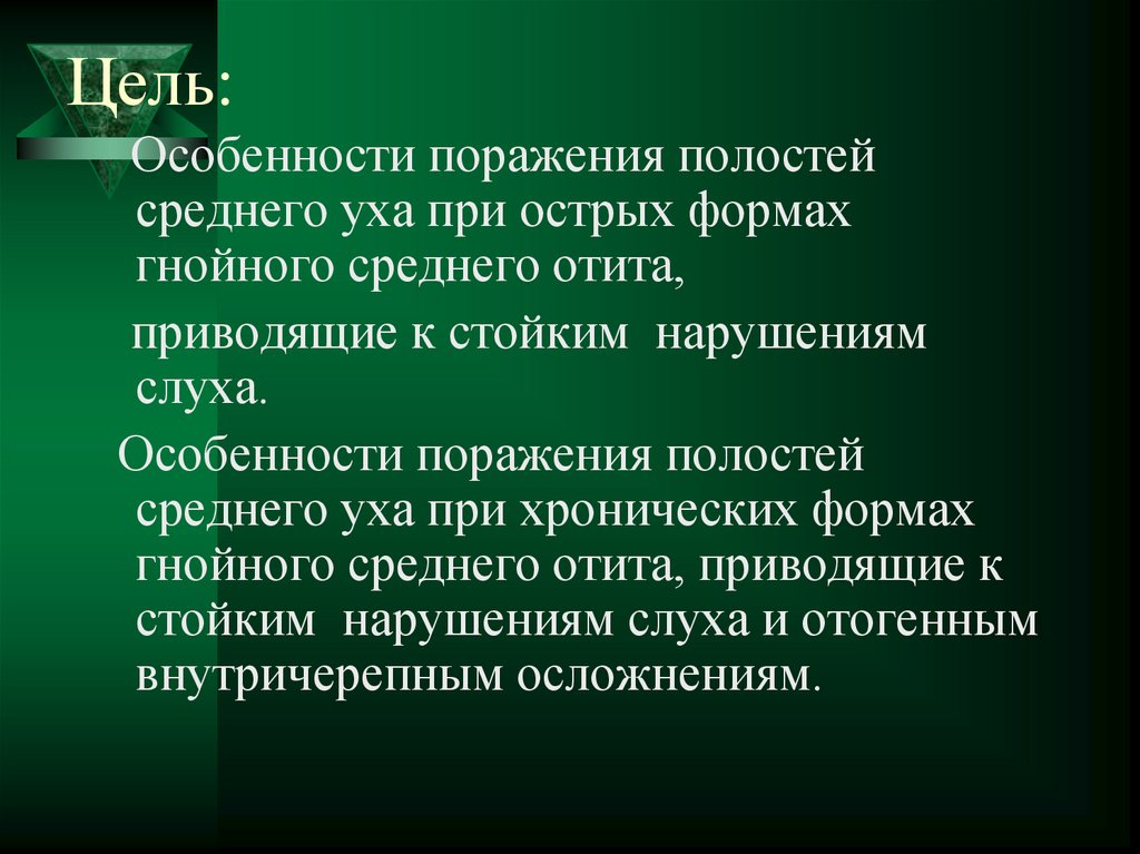 Цель: