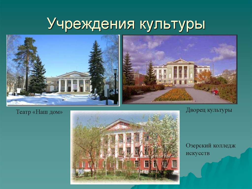 Учреждения культуры