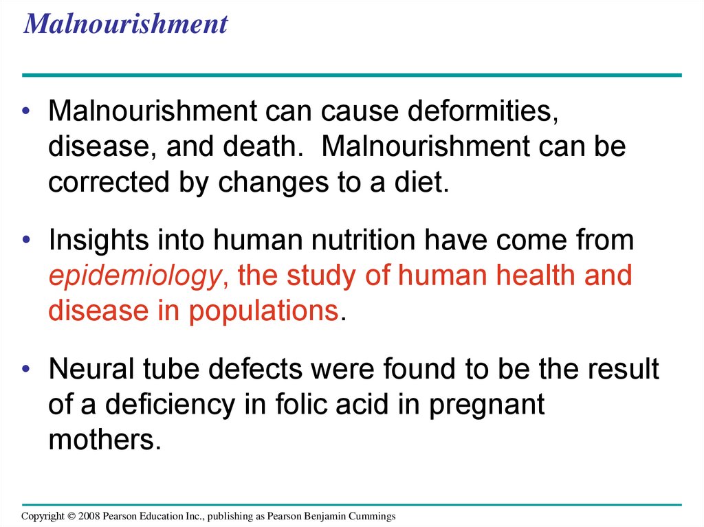 Malnourishment