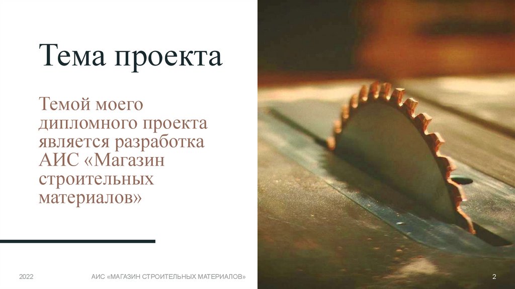 Тема проекта