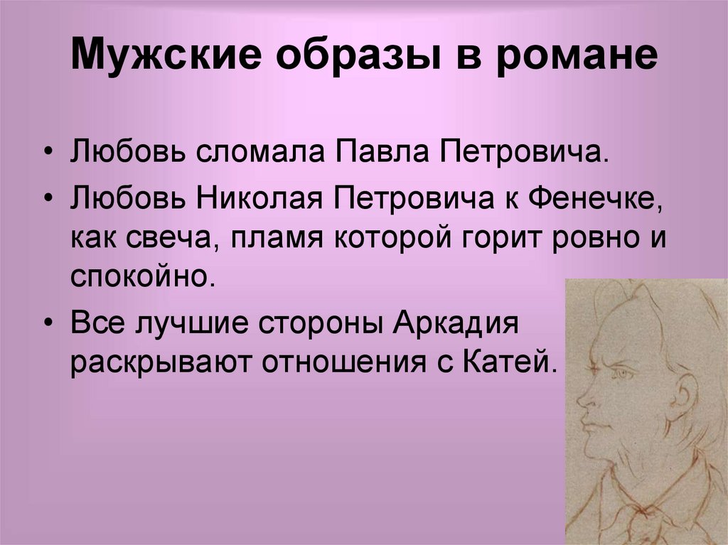 Мужские образы в романе