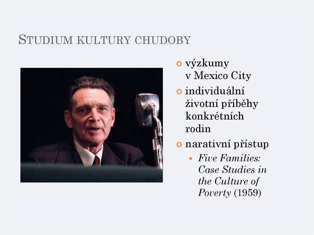 Studium kultury chudoby