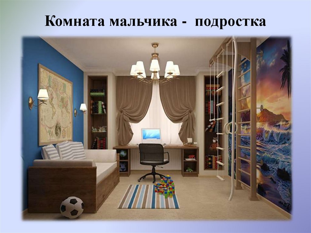 Комната мальчика - подростка
