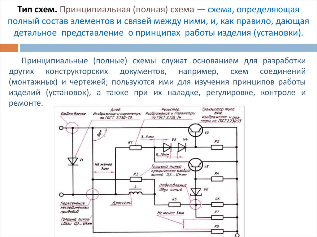 Схема принципиальная полная