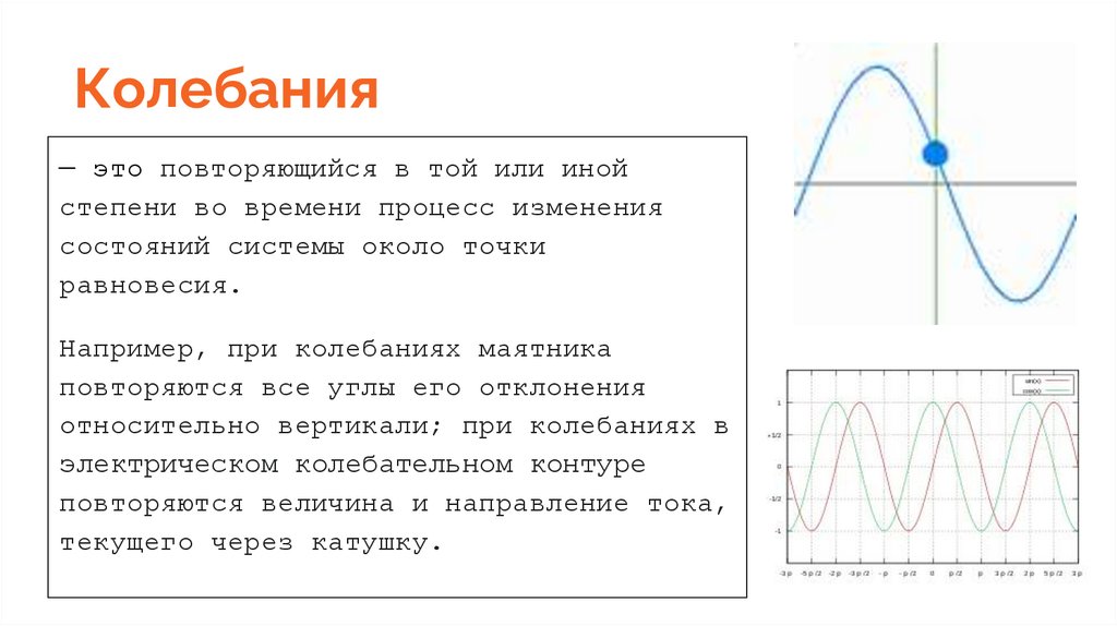 Колебания. Виды колебаний - online presentation