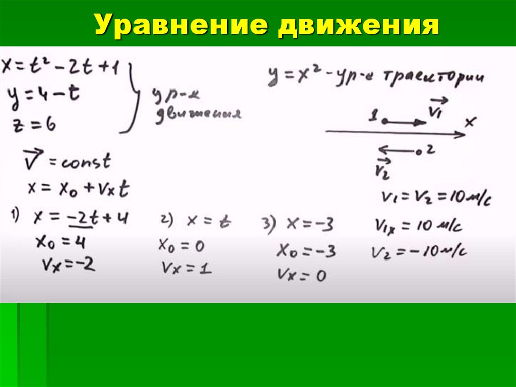 Построить уравнение движения. Уравнение движения. Уравнение движения формула. Уравнение линейного движения. Уравнение движения примеры.